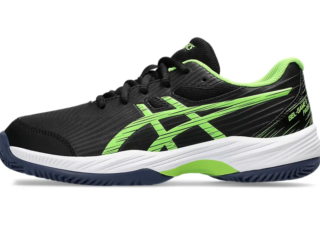 Padel|Andere sporten>ASICS GEL-GAME 9 PADEL GS Black/Electric Lime
