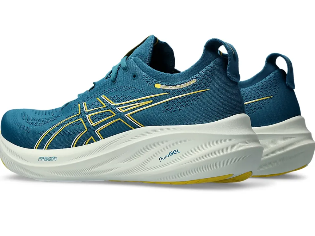 GEL-NIMBUS™|Hardloopschoenen>ASICS GEL-NIMBUS 26 Evening Teal/Light Mustard