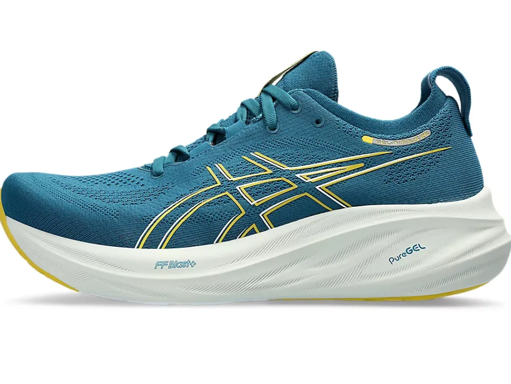 GEL-NIMBUS™|Hardloopschoenen>ASICS GEL-NIMBUS 26 Evening Teal/Light Mustard