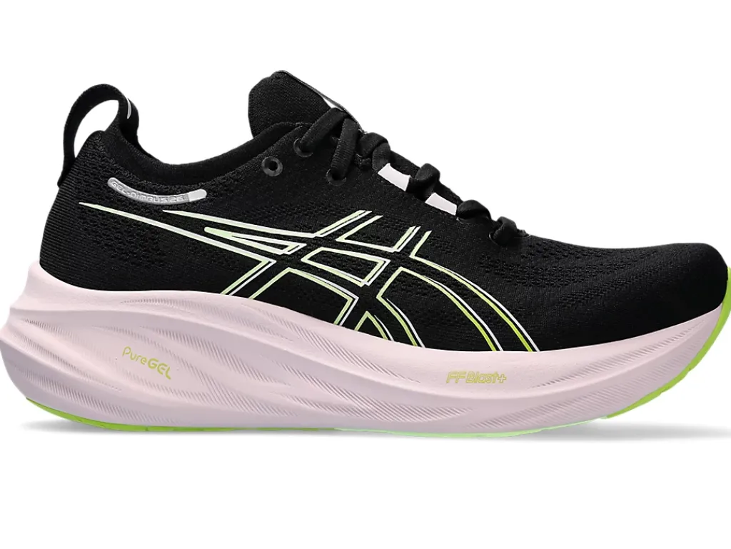 GEL-NIMBUS™|Hardloopschoenen>ASICS GEL-NIMBUS 26 Black/Neon Lime
