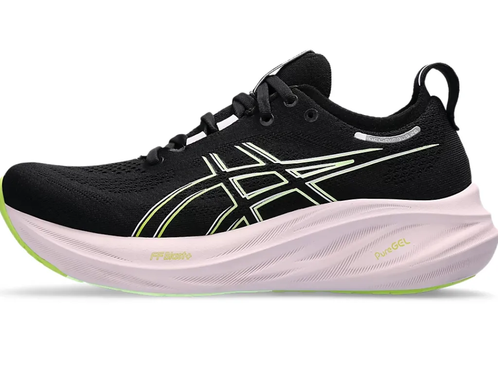 GEL-NIMBUS™|Hardloopschoenen>ASICS GEL-NIMBUS 26 Black/Neon Lime
