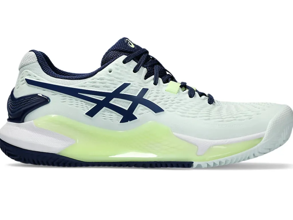GEL-RESOLUTION™|Tennisschoenen>ASICS GEL-RESOLUTION 9 CLAY Pale Mint/Blue Expanse