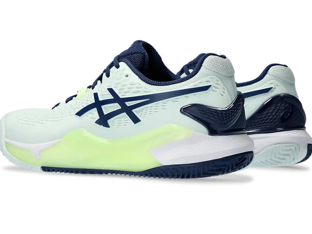 GEL-RESOLUTION™|Tennisschoenen>ASICS GEL-RESOLUTION 9 CLAY Pale Mint/Blue Expanse