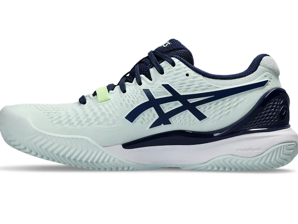 GEL-RESOLUTION™|Tennisschoenen>ASICS GEL-RESOLUTION 9 CLAY Pale Mint/Blue Expanse