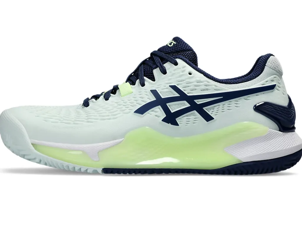 GEL-RESOLUTION™|Tennisschoenen>ASICS GEL-RESOLUTION 9 CLAY Pale Mint/Blue Expanse
