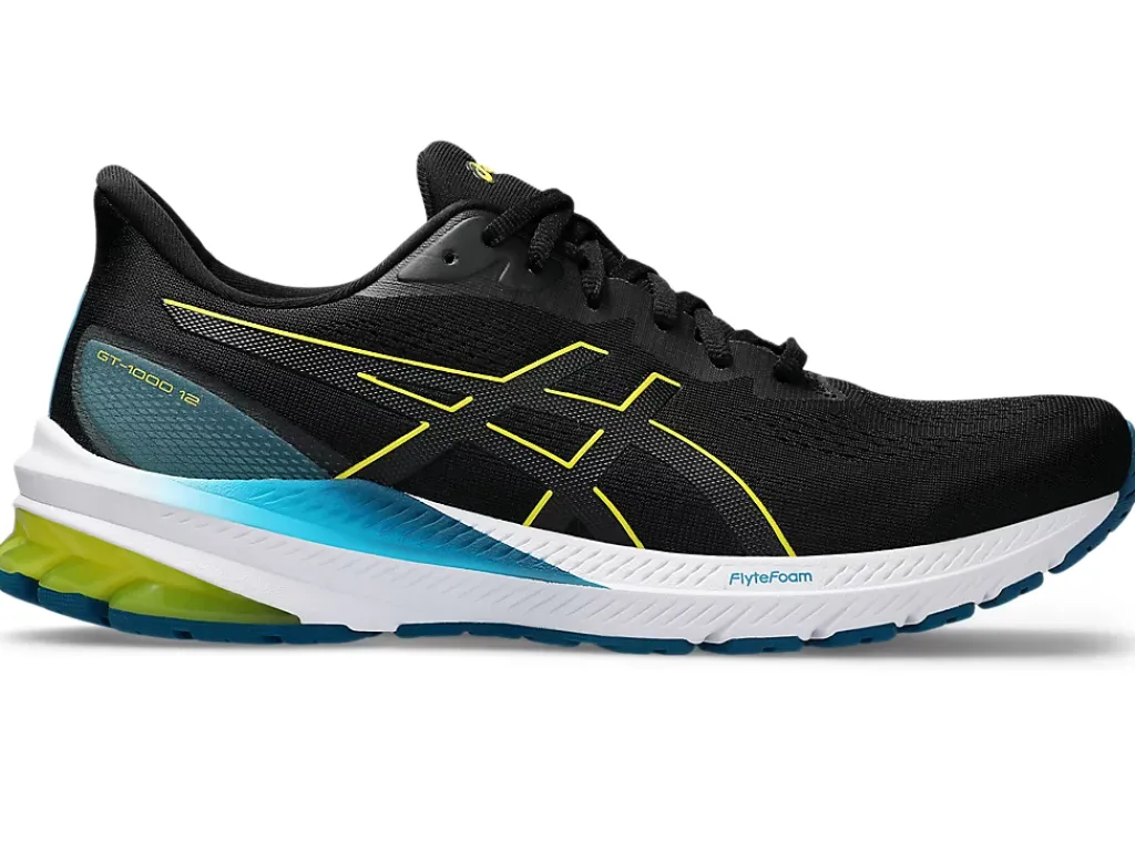 GT-1000™|Hardloopschoenen>ASICS GT-1000 12 Black/Bright Yellow