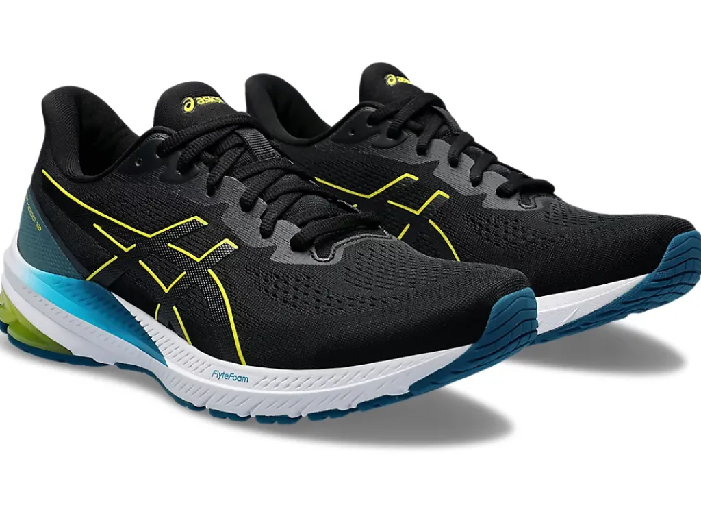 GT-1000™|Hardloopschoenen>ASICS GT-1000 12 Black/Bright Yellow