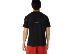 Kleding|Hardlopen>ASICS ICON SS TOP Performance Black/Carrier Grey