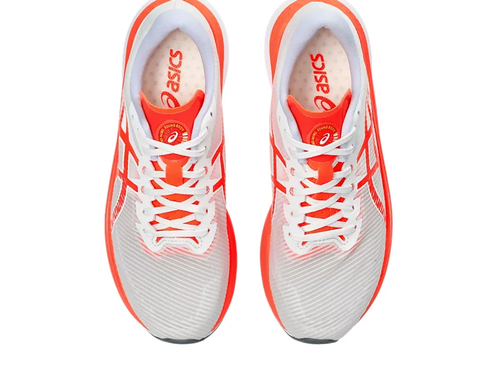 MAGIC SPEED™|Run faster>ASICS MAGIC SPEED 3 White/Sunrise Red