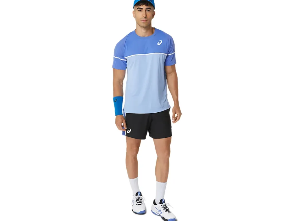 Kleding|Shirts met korte mouwen>ASICS MEN GAME SS TOP Sapphire