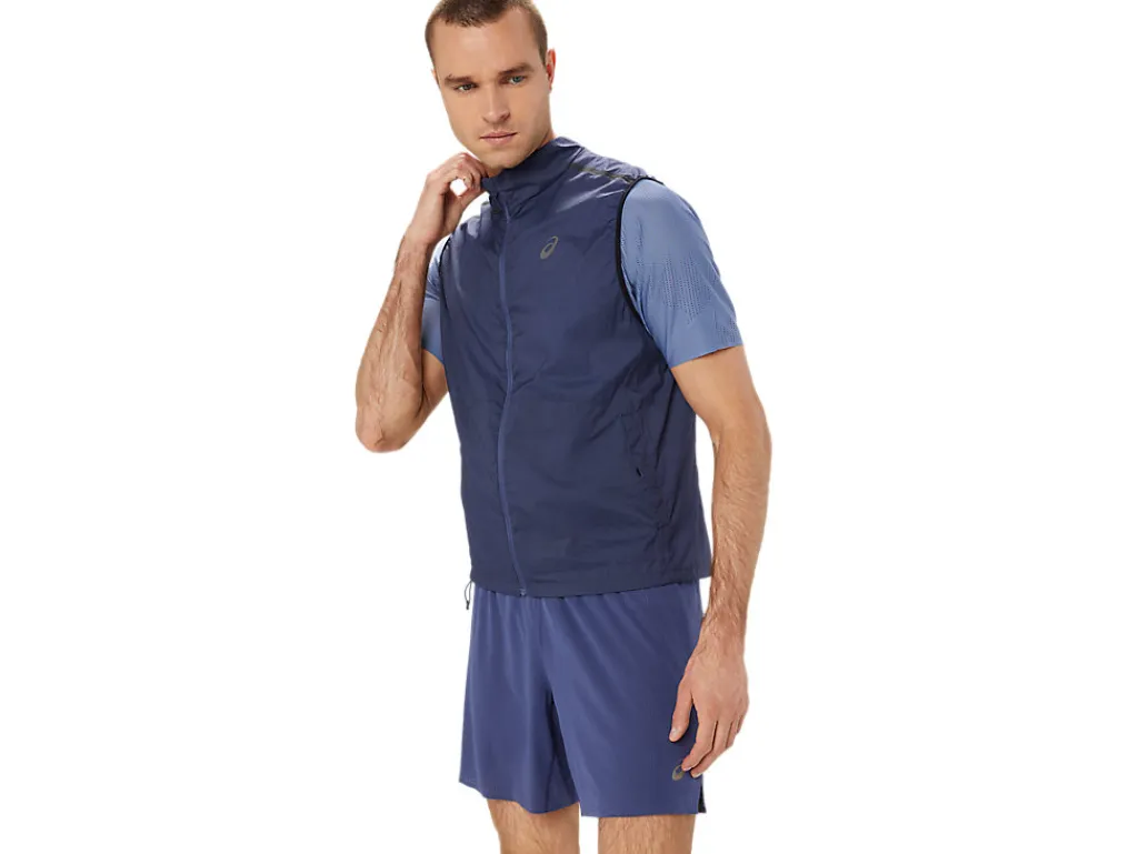 Kleding|Hardlopen>ASICS METARUN PACKABLE GILET Thunder Blue