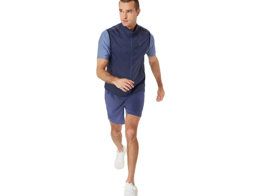 Kleding|Hardlopen>ASICS METARUN PACKABLE GILET Thunder Blue