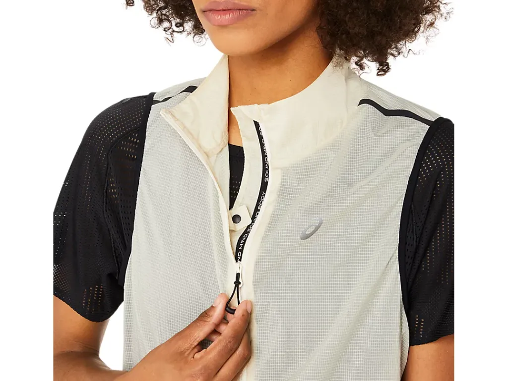 Kleding|Hardlopen>ASICS METARUN PACKABLE GILET Birch