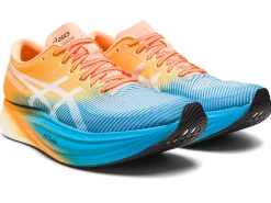 Run faster|METASPEED™>ASICS METASPEED EDGE+ Island Blue/Orange Pop