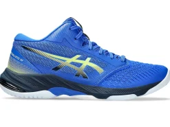 Netbal|Squash & badminton>ASICS NETBURNER BALLISTIC FF MT 3 Illusion Blue/Glow Yellow