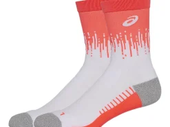 Sokken|Accessoires>ASICS PERFORMANCE RUN SOCK CREW Sunrise Red/Brilliant White