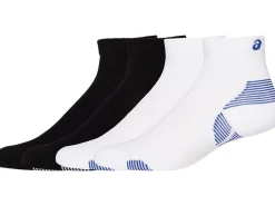 Kleding|Sokken>ASICS 2PPK CUSHION RUN QUARTER SOCK Performance Black/Brilliant White