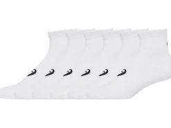 Hardlopen|Sokken>ASICS 6PPK QUARTER SOCK Brilliant White