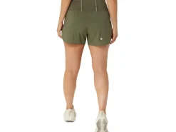 Kleding|Hardlopen>ASICS ROAD 3.5IN SHORT Mantle Green