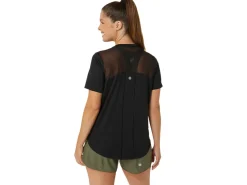 Kleding|Hardlopen>ASICS ROAD V-NECK SS TOP Performance Black