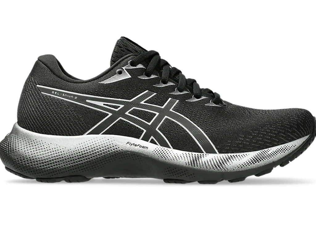 Hardloopschoenen|Hardlopen>ASICS SAIUN 2 Black/Pure Silver