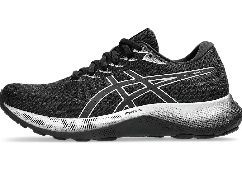 Hardloopschoenen|Hardlopen>ASICS SAIUN 2 Black/Pure Silver