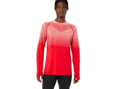 Kleding|Hardlopen>ASICS SEAMLESS LS TOP Classic Red