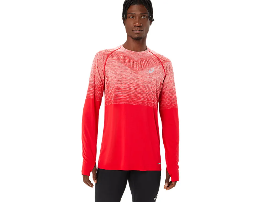 Kleding|Hardlopen>ASICS SEAMLESS LS TOP Classic Red