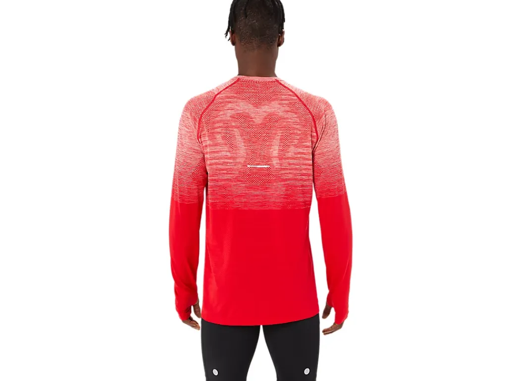 Kleding|Hardlopen>ASICS SEAMLESS LS TOP Classic Red