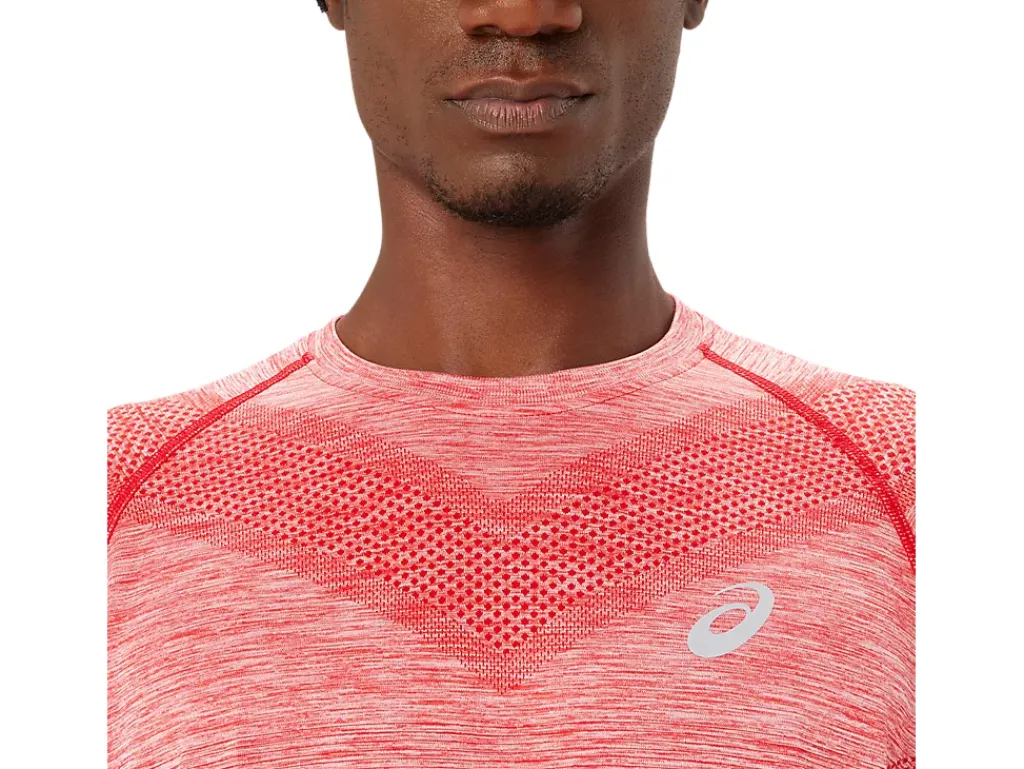Kleding|Hardlopen>ASICS SEAMLESS LS TOP Classic Red