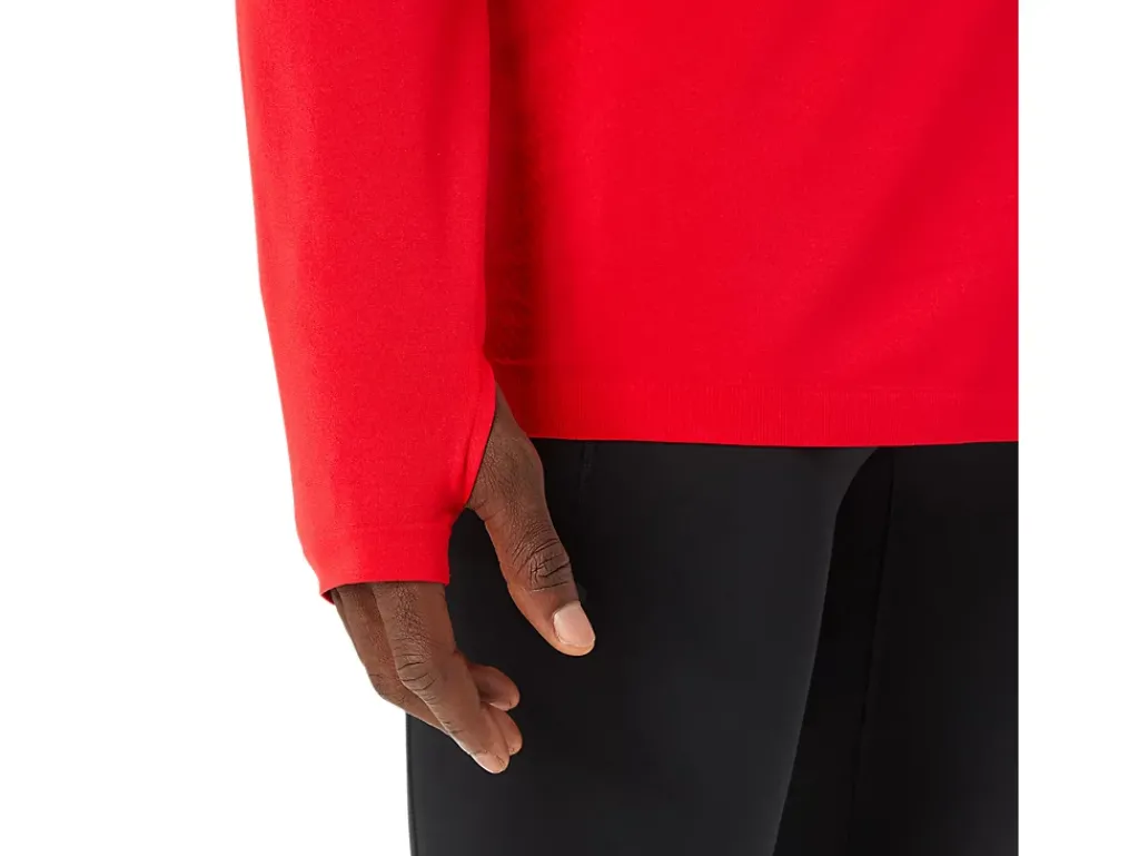 Kleding|Hardlopen>ASICS SEAMLESS LS TOP Classic Red