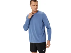 Shirts met lange mouwen|Bovenkleding>ASICS TIGER LS TOP Denim Blue/Thunder Blue
